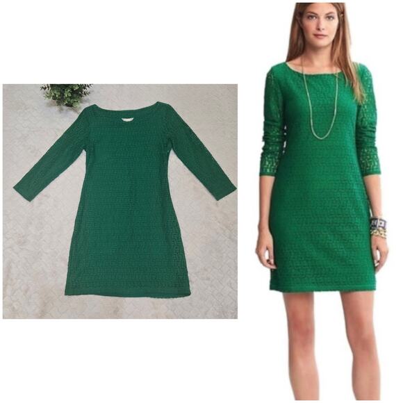 Banana Republic Dresses & Skirts - Banana Republic Whispering Pines Green Overly Sheath Dress, Size 6